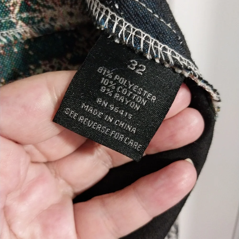 Rebel Vengeange Tapestry Skeleton Cargo‎ Pants, NWT, Size 32